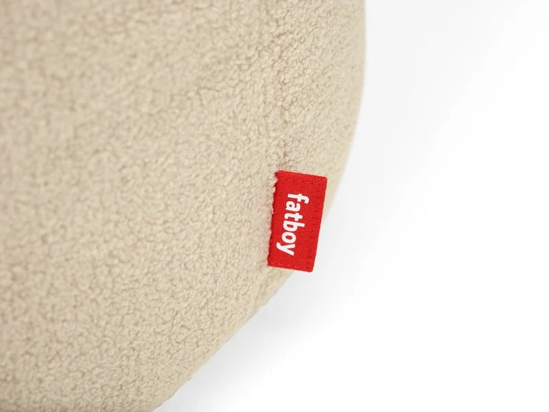 Pouf en sherpa ecru 40 x 70 cm Point - Fatboy