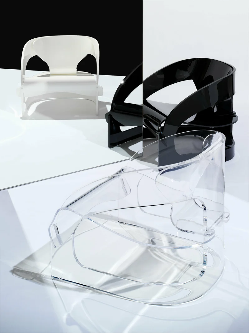 Fauteuil transparent Joe Colombo - Kartell