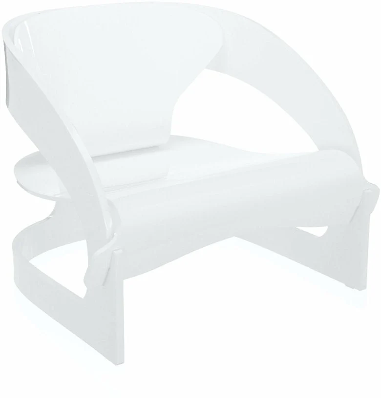 Fauteuil blanc Joe Colombo - Kartell