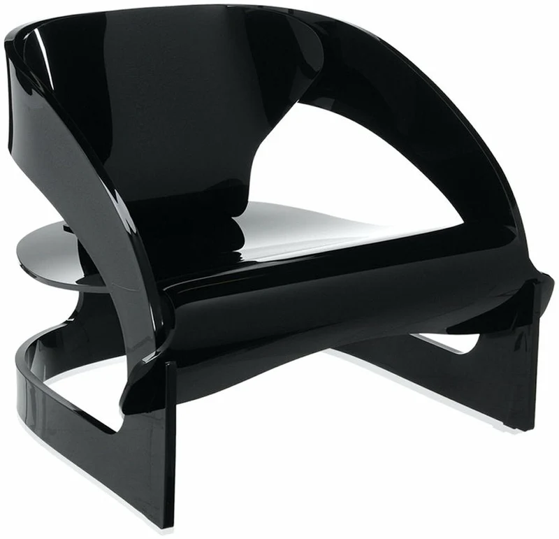 Fauteuil noir Joe Colombo - Kartell
