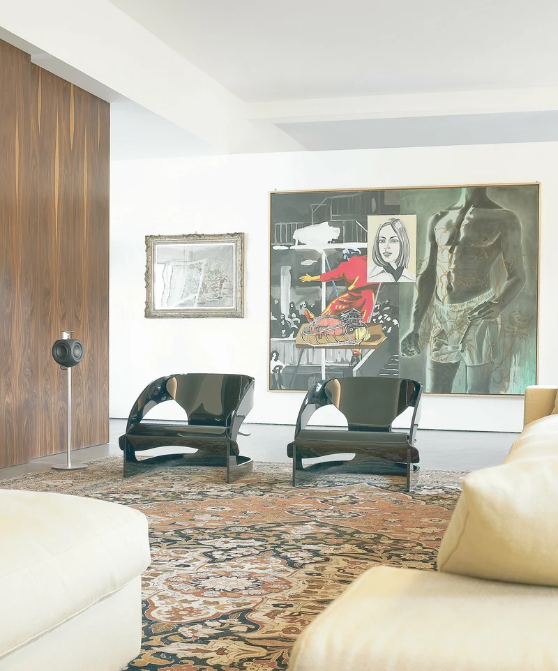 Fauteuil noir Joe Colombo - Kartell