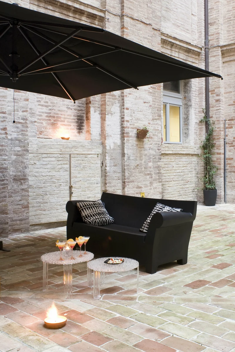 Canapé de jardin 2 places noir 189 cm Bubble Club - Kartell