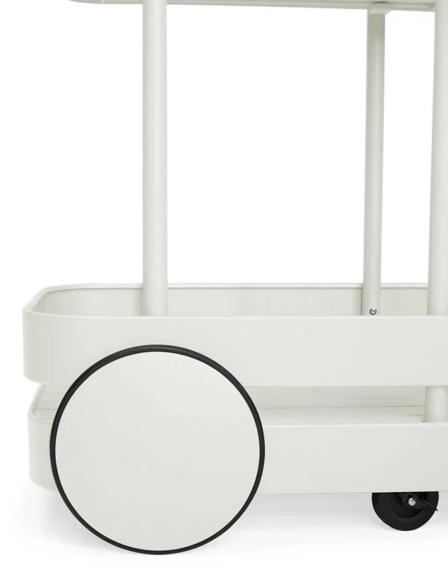 Desserte avec lampadaire en aluminium gris clair 78 x 55 cm Jolly Trolley- Fatboy