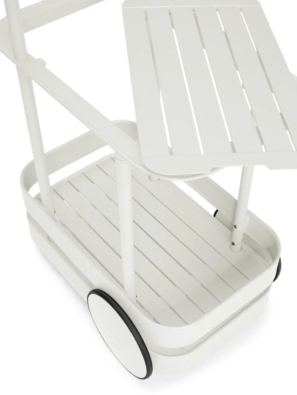 Desserte avec lampadaire en aluminium gris clair 78 x 55 cm Jolly Trolley- Fatboy