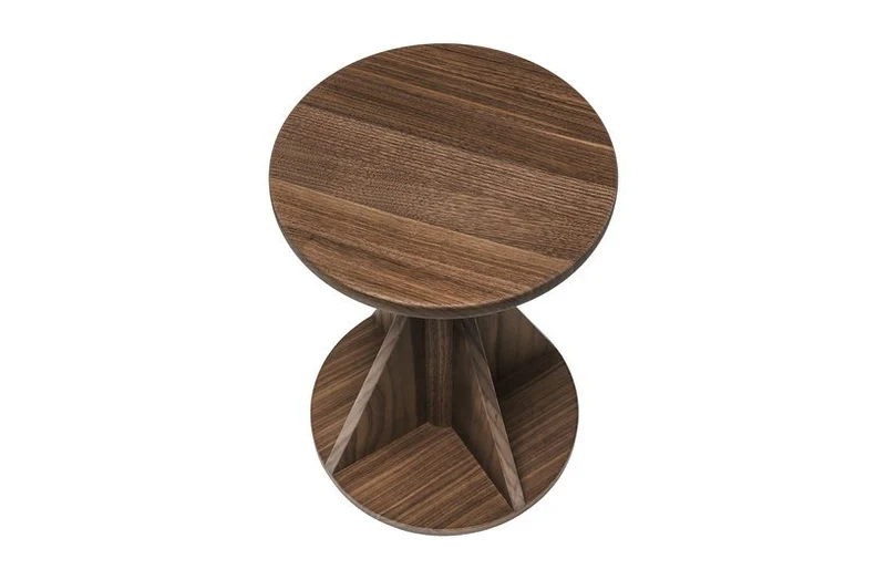 Tabouret en bois de noyer 36 cm Rocket - Hem