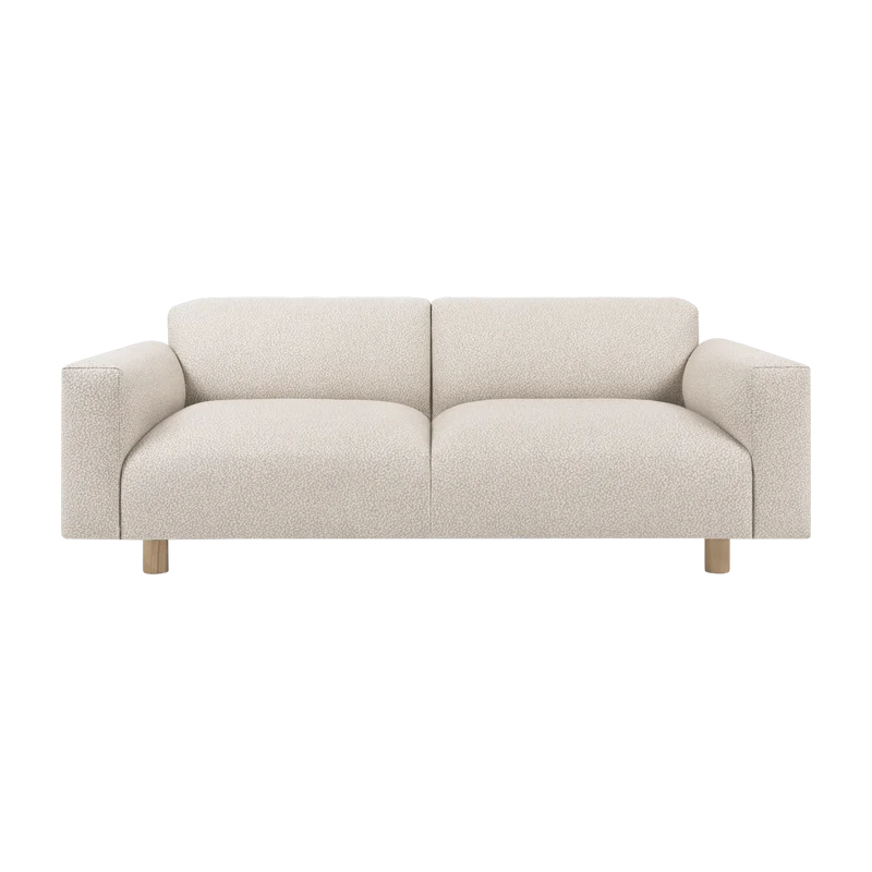Canapé 2 places effet bouclette beige 200 cm Koti - Hem