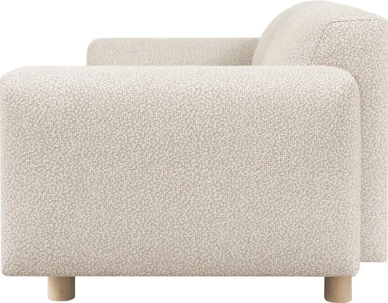 Canapé 2 places effet bouclette beige 200 cm Koti - Hem