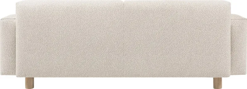 Canapé 2 places effet bouclette beige 200 cm Koti - Hem