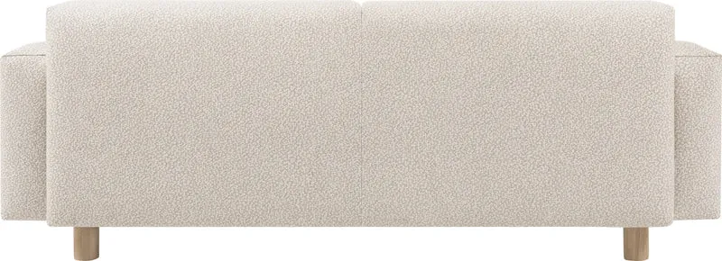 Canapé 2 places effet bouclette beige 200 cm Koti - Hem
