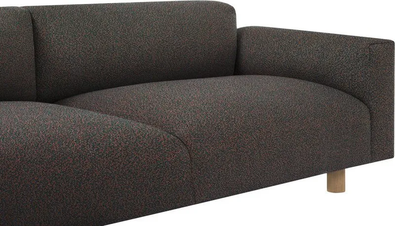 Canapé 2 places effet bouclette marron 200 cm Koti - Hem