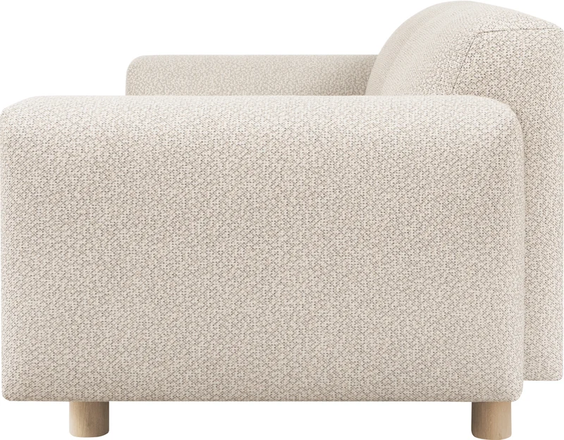 Canapé 3 places effet bouclette beige 240 cm Koti - Hem