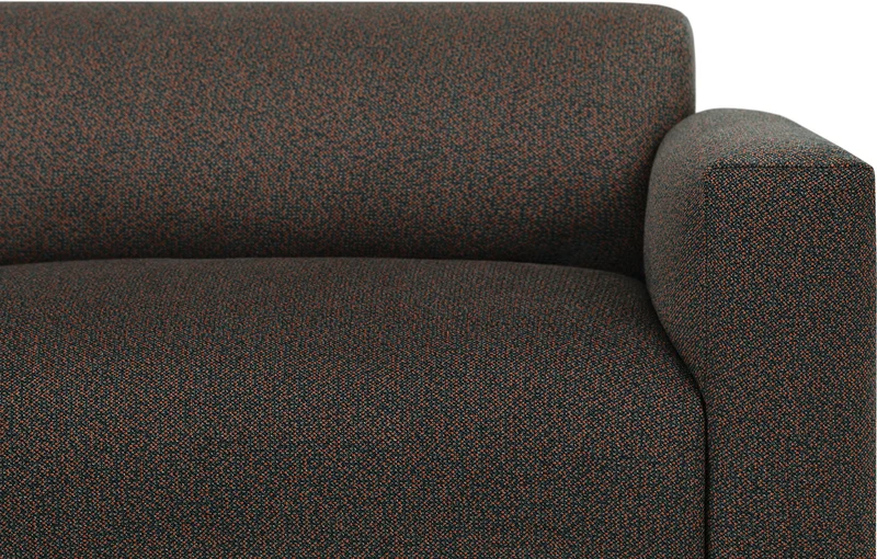 Canapé 3 places effet bouclette marron 240 cm Koti - Hem