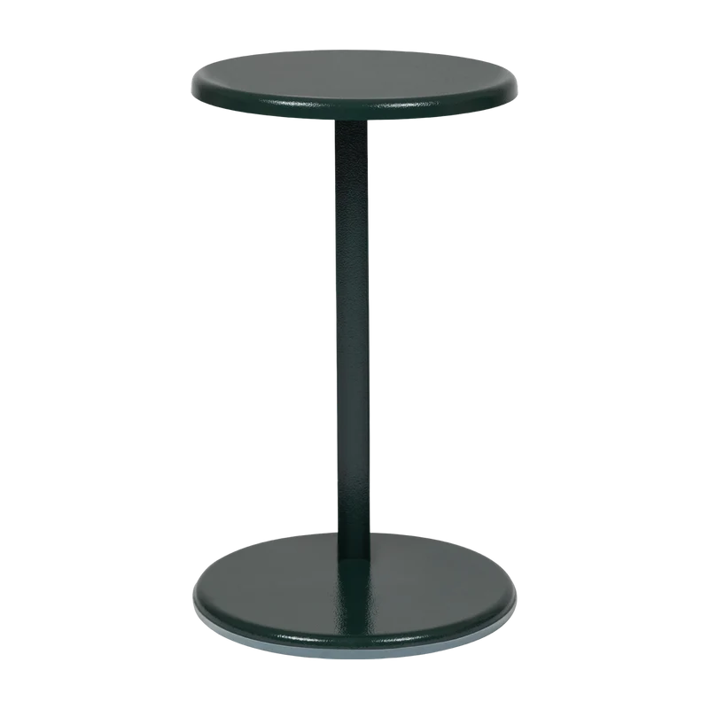 Table d'appoint en acier noir et vert 56 cm Lolly - Hem