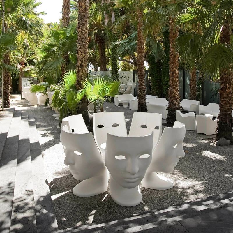 Fauteuil masque blanc 135 cm Nemo - Driade