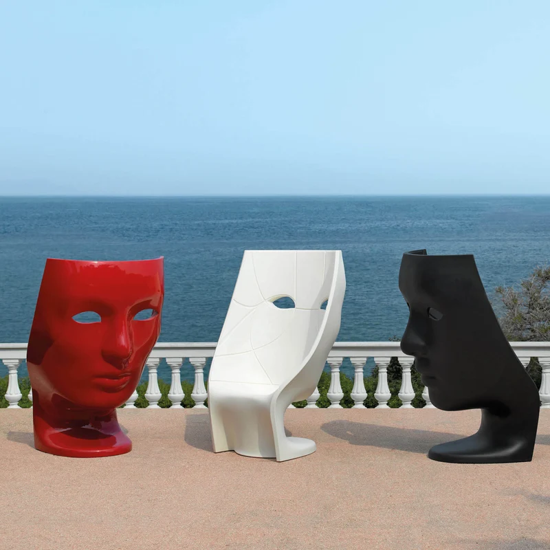 Fauteuil masque noir 135 cm Nemo - Driade