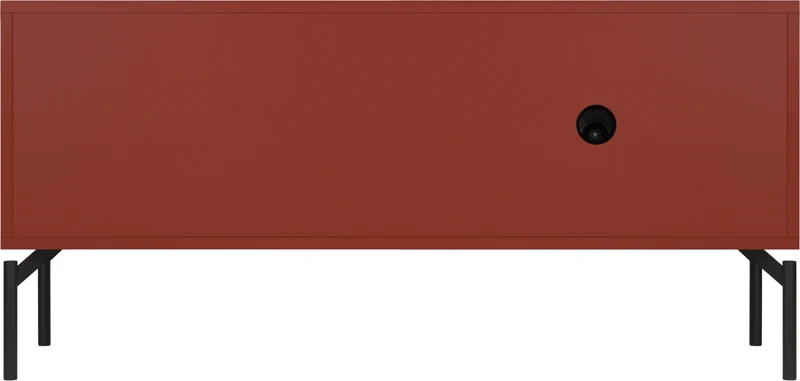 Meuble TV en acier rose terracotta Met Mini - noo.ma