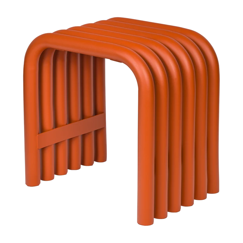 Tabouret en acier écorce d'orange Nokk - noo.ma