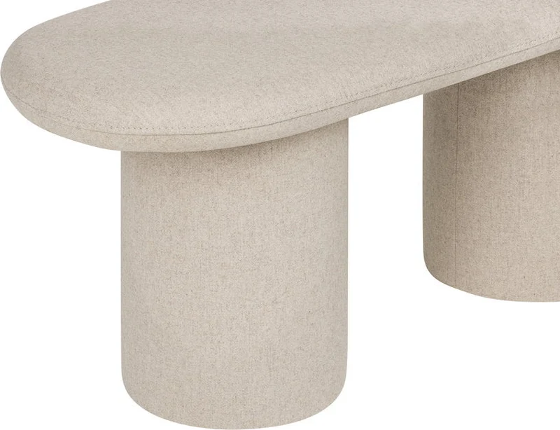 Banc avec laine beige classique 130 x 36 cm Rull - noo.ma