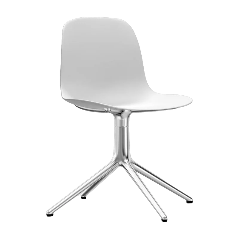 Chaise de bureau en polypropylène blanche Swivel 4L blanc - Normann Copenhagen