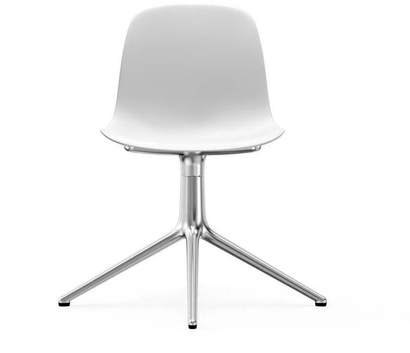 Chaise de bureau en polypropylène blanche Swivel 4L blanc - Normann Copenhagen