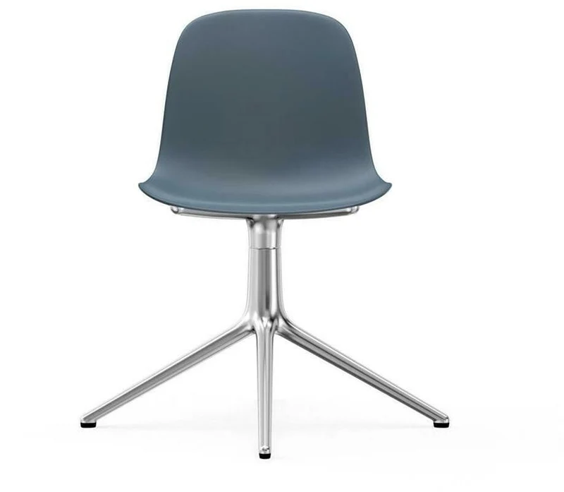 Chaise de bureau en polypropylène bleue Swivel 4L bleu - Normann Copenhagen