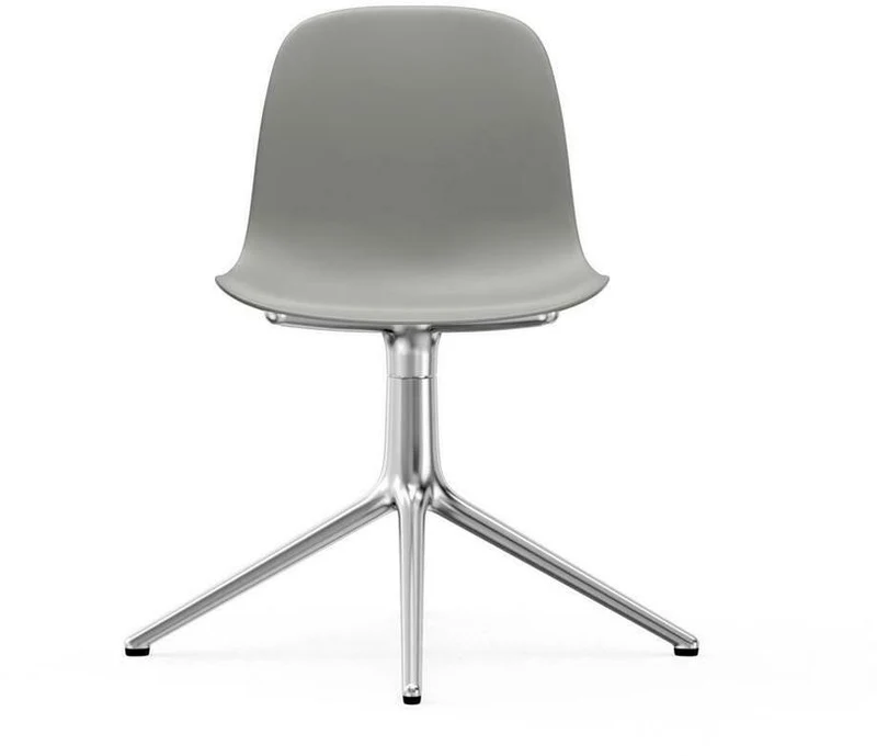 Chaise de bureau en polypropylène grise Swivel 4L Grey - Normann Copenhagen
