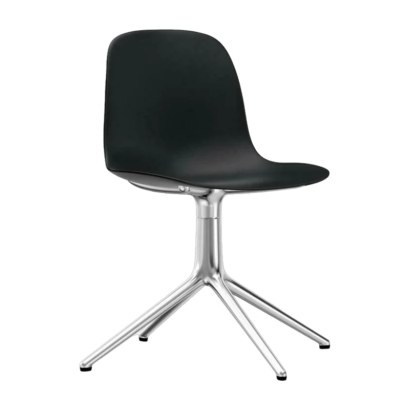 Chaise de bureau en polypropylène noire Swivel 4L noir - Normann Copenhagen