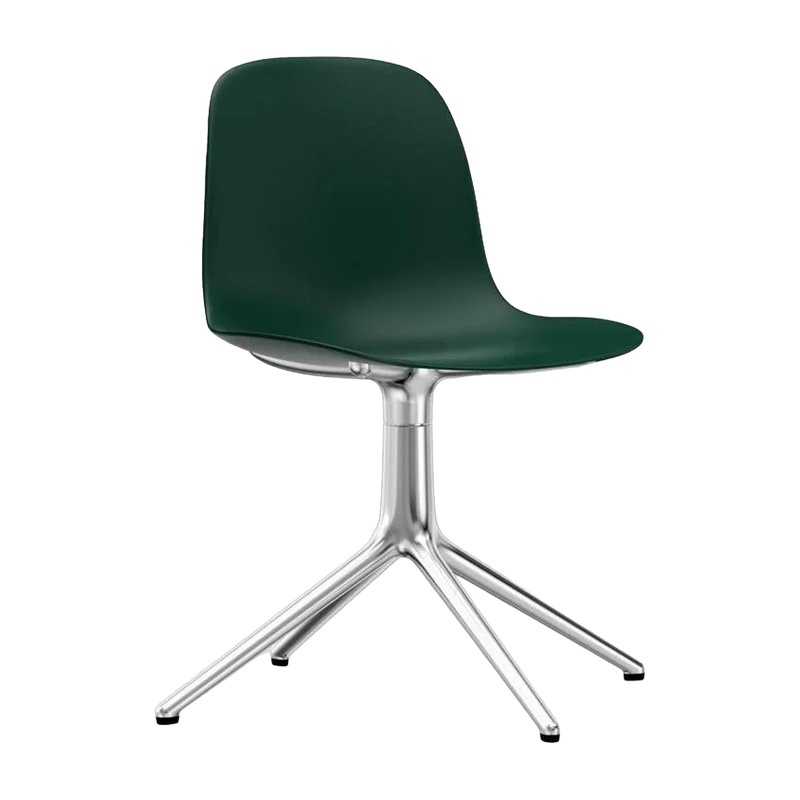Chaise de bureau en polypropylène verte Swivel 4L vert - Normann Copenhagen