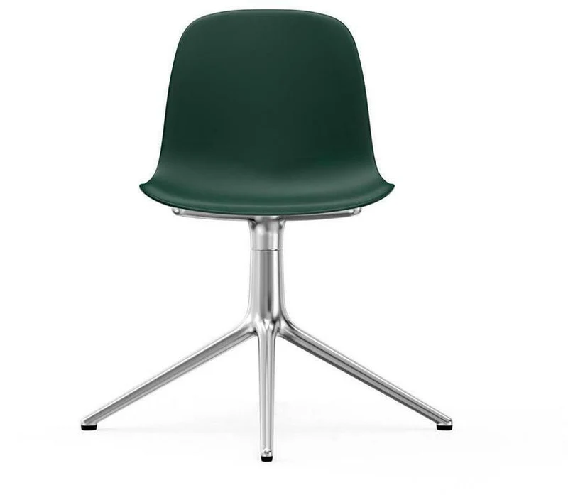 Chaise de bureau en polypropylène verte Swivel 4L vert - Normann Copenhagen