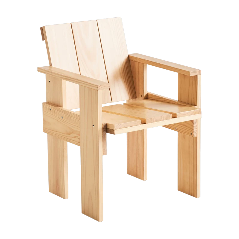 Chaise d'extérieur en pin naturel Crate - Hay