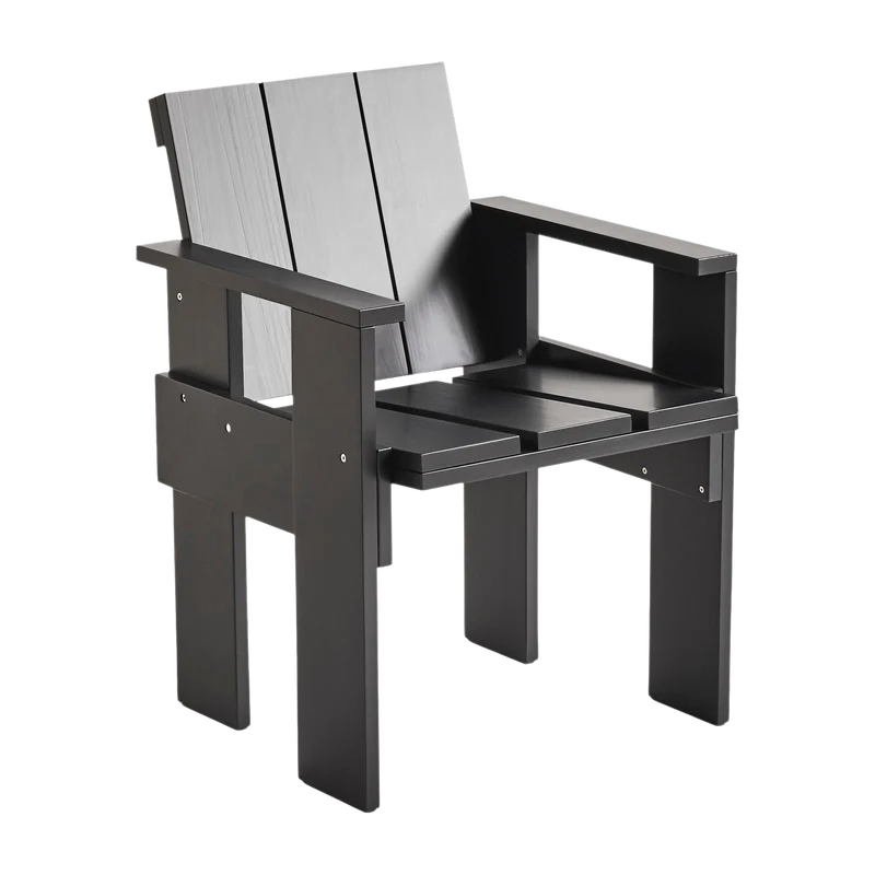 Chaise d'extérieur en pin noire Crate - Hay