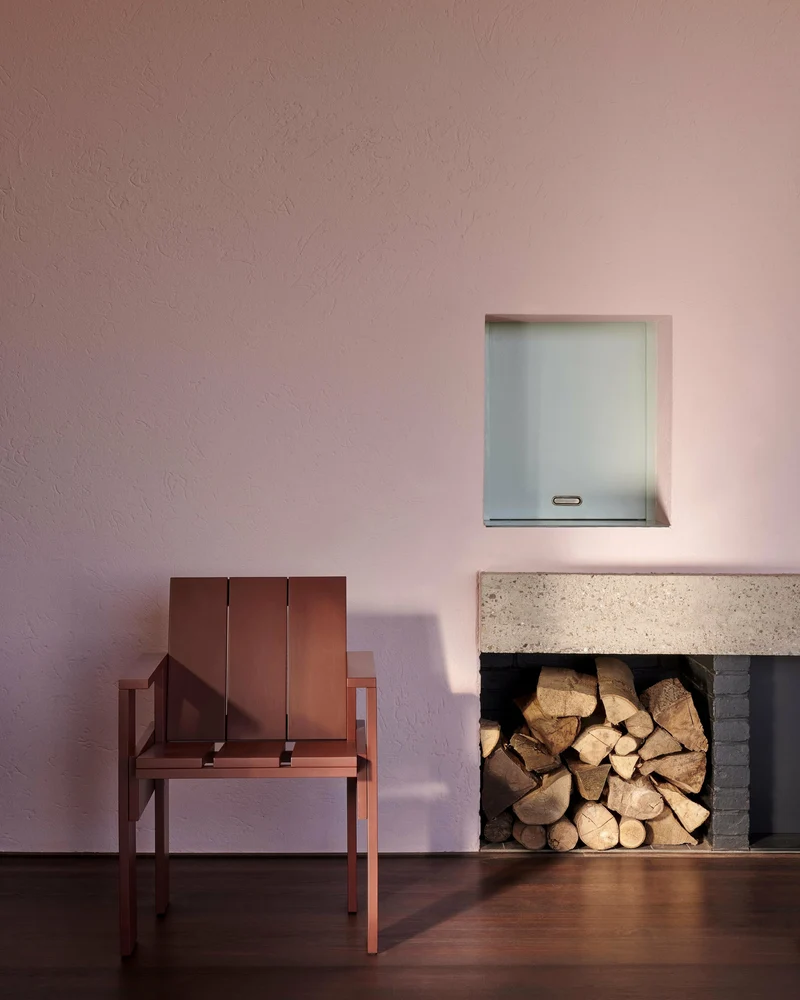 Chaise d'extérieur en pin Iron red Crate - Hay