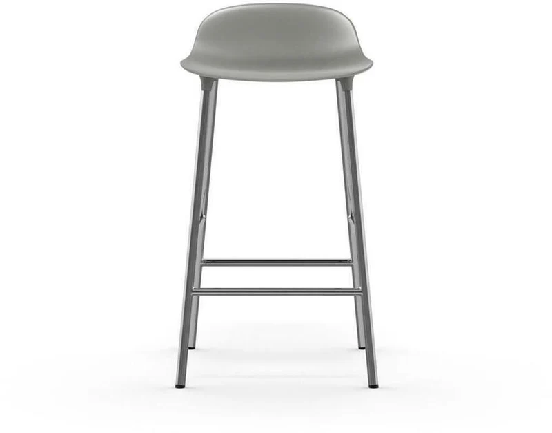 Tabouret en chrome et pp gris 65 cm Form - Normann Copenhagen