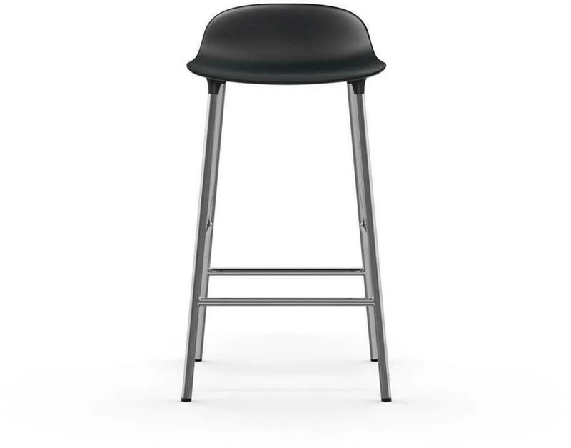 Tabouret en chrome et pp noir 65 cm Form - Normann Copenhagen