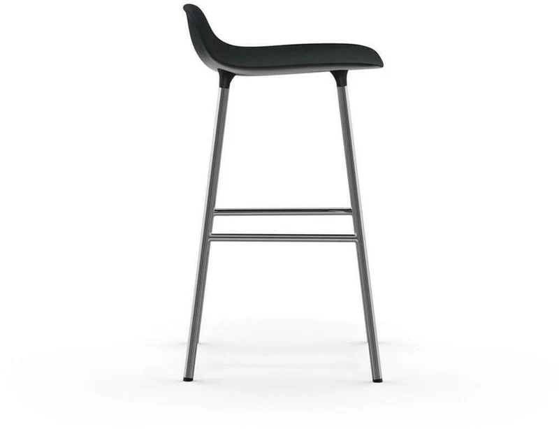 Tabouret en chrome et pp noir 65 cm Form - Normann Copenhagen