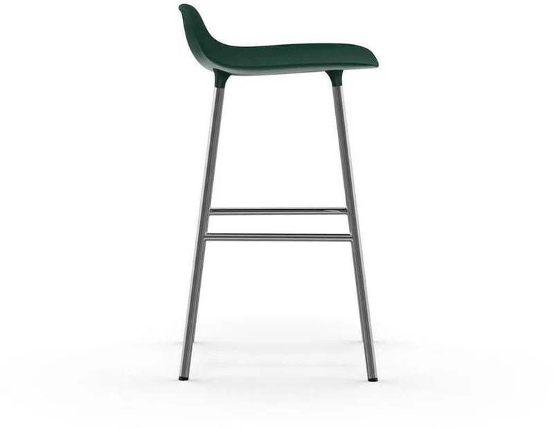 Tabouret en chrome et pp vert 65 cm Form - Normann Copenhagen