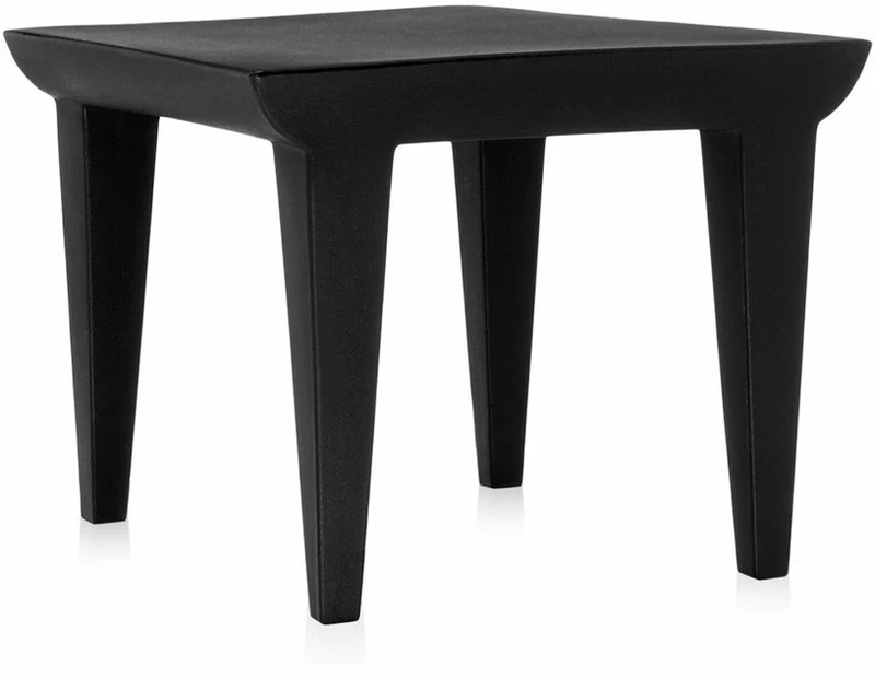 Table basse de jardin carrée noire Bubble Club - Kartell