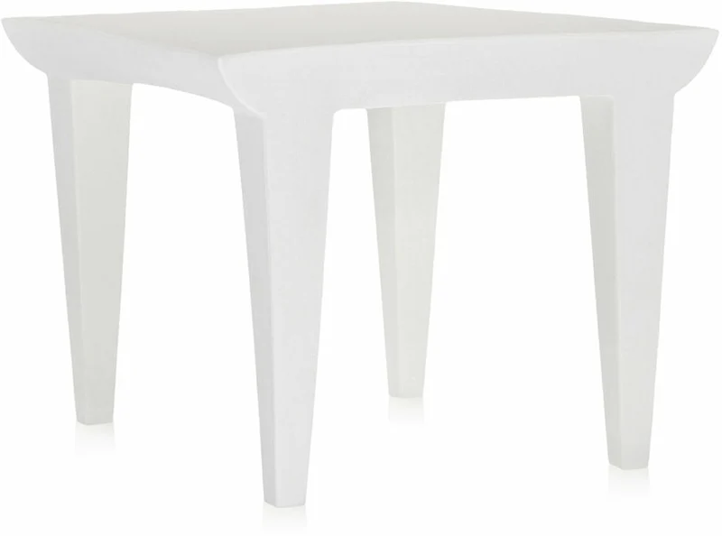 Table basse de jardin carrée blanche Bubble Club - Kartell