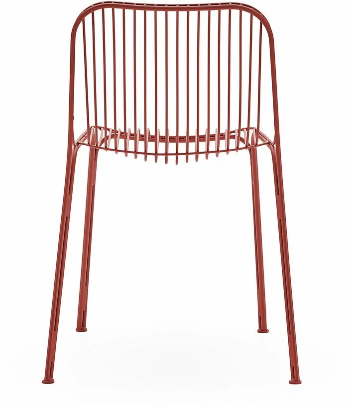 Chaise de jardin en acier rouge Hiray - Kartell