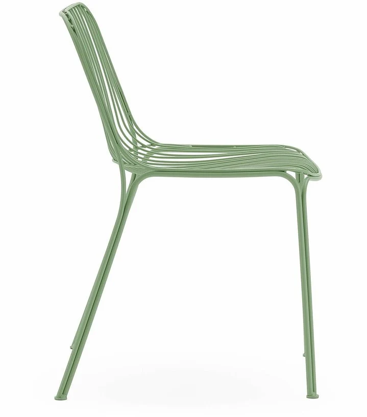 Chaise de jardin en acier vert Hiray - Kartell