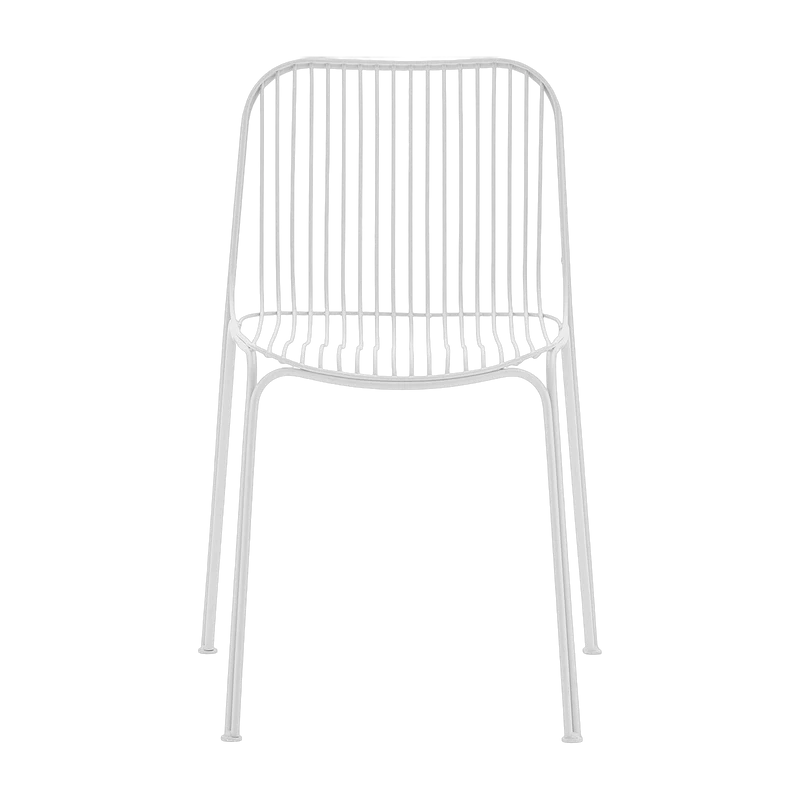 Chaise de jardin en acier blanc Hiray - Kartell