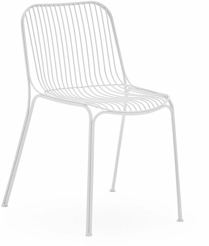 Chaise de jardin en acier blanc Hiray - Kartell