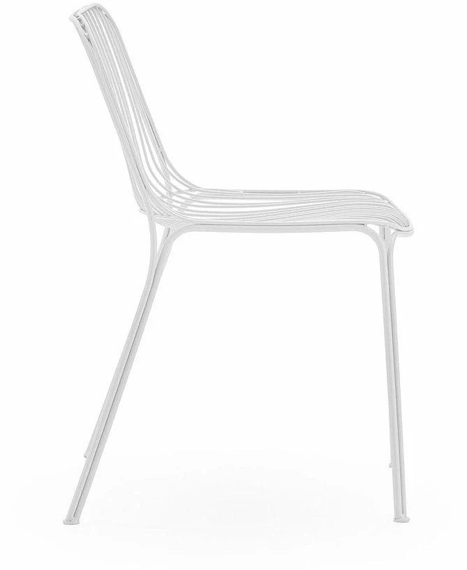 Chaise de jardin en acier blanc Hiray - Kartell