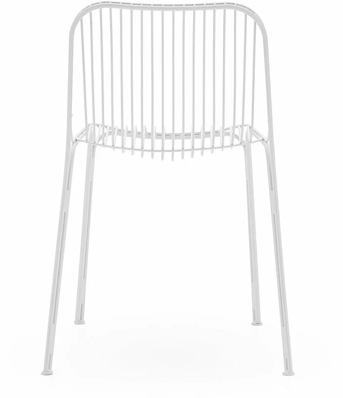 Chaise de jardin en acier blanc Hiray - Kartell