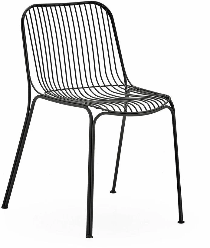 Chaise de jardin en acier noir Hiray - Kartell