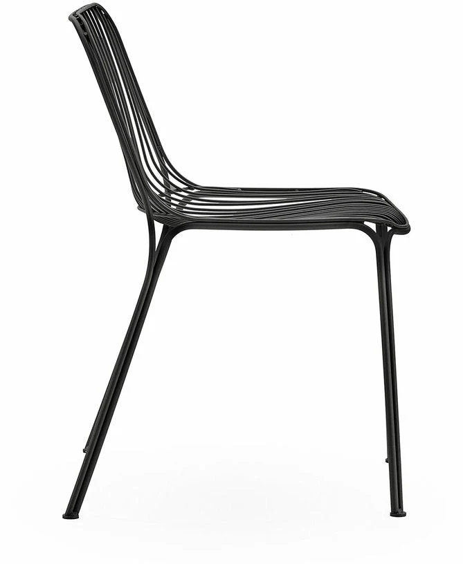 Chaise de jardin en acier noir Hiray - Kartell