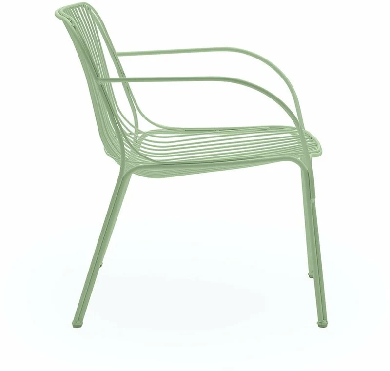 Fauteuil de jardin en acier vert Hiray - Kartell