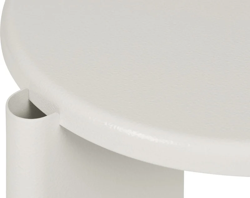 Table d'appoint en acier blanc 56 cm Lolly - Hem