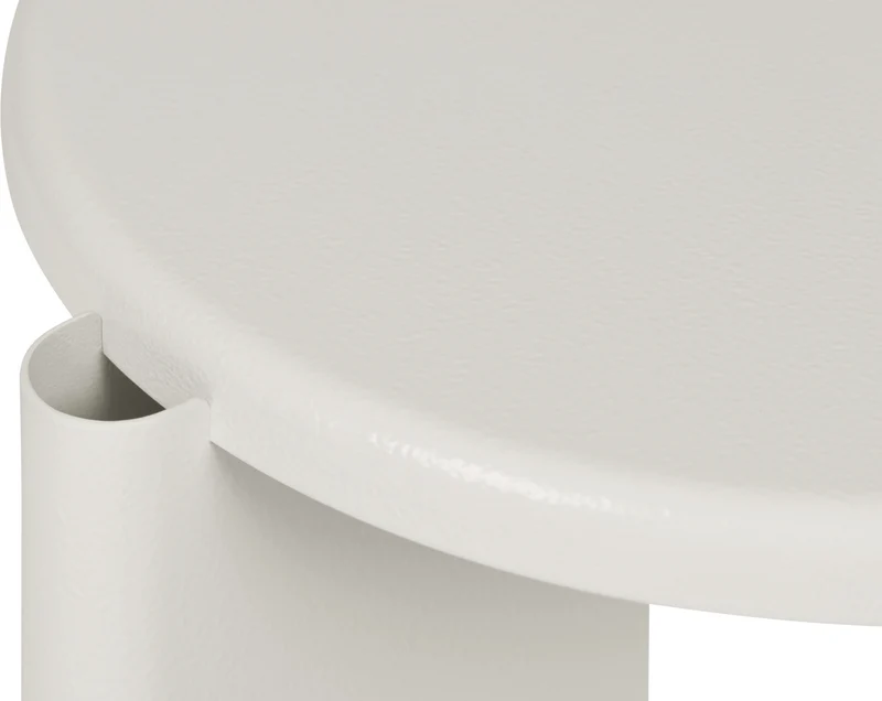 Table d'appoint en acier blanc 56 cm Lolly - Hem