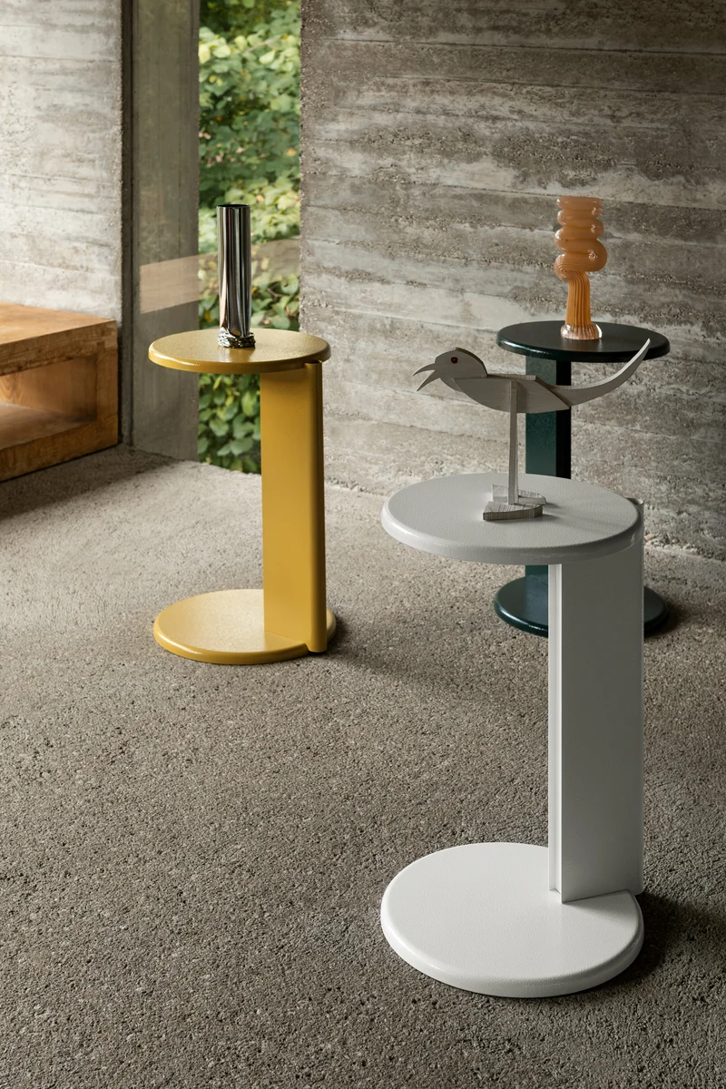Table d'appoint en acier blanc 56 cm Lolly - Hem